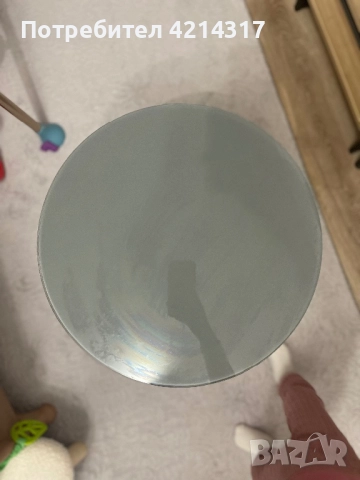 Кръгла стъклена маса, снимка 3 - Маси - 52541901