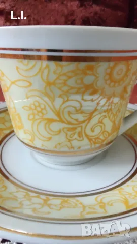 Български порцелан, Сервиз за чай/кафе, снимка 5 - Сервизи - 48023287