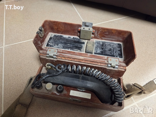 Военен телефон тап 77, снимка 4 - Антикварни и старинни предмети - 52827464