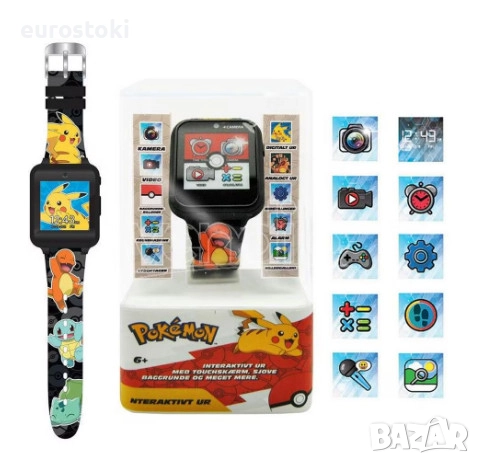 Интерактивен детски часовник Pokemon Pikachu, снимка 3 - Детски - 52457573