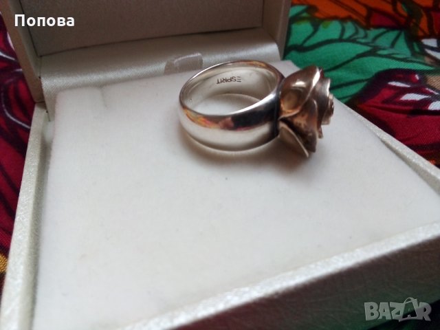 'Esprit"  сребърен масивен пръстен - 4