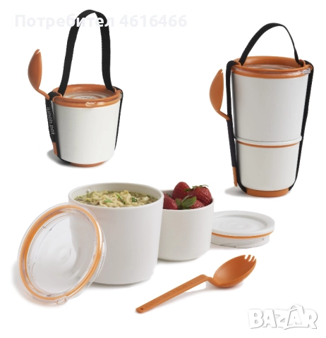 Кутия за обяд (бенто), без BPA, оригинална Black + Blum LONDON, снимка 1