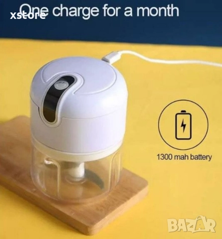 Мини чопър за чесън и подправки 250мл., снимка 2 - Чопъри и пасатори - 52694691