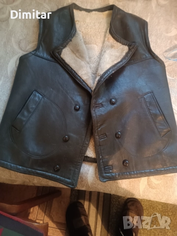 Кожен елек с подплата