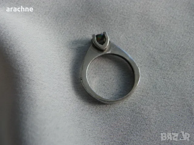 Сребърен пръстен с мистик топаз, снимка 6 - Пръстени - 48905341