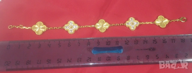 3 гривни с детелини стил Van Cleef с и без камъни, снимка 10 - Гривни - 53366768