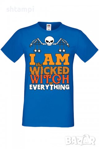 Мъжка тениска I'm The Wicked Witch Of Everything 2,Halloween,Хелоуин,Празник,Забавление,Изненада,, снимка 5 - Тениски - 38130338