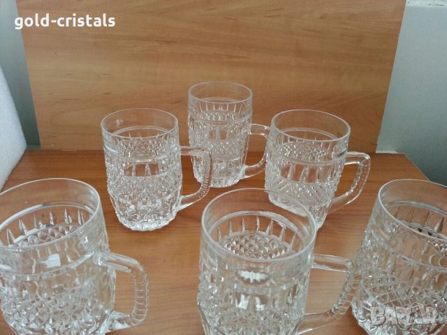 Кристални чаши  халби, снимка 5 - Антикварни и старинни предмети - 28838595