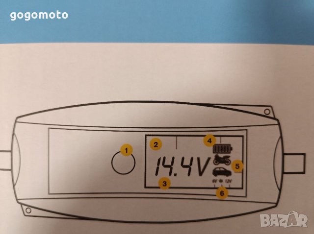 КАТО НОВО електронно зарядно,тестер за акумулатори,универсално,GOGOMOTO.BAZAR.BG , снимка 5 - Аксесоари и консумативи - 11181773