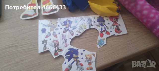 Украса за рожден ден Соник, снимка 2 - Игри и пъзели - 53164779