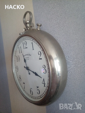 Голям СТАР Стенен ЧАСОВНИК с Кварцов Механизъм, снимка 4 - Антикварни и старинни предмети - 51811141