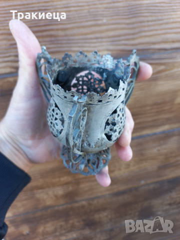 ВЪЗРОЖДЕНСКО СРЕБЪРНО КАНДИЛО РЕЛИГИЯ, снимка 6 - Антикварни и старинни предмети - 44877276