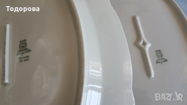 Големи порцеланови елипсовидни плата- Бавария, снимка 4 - Други ценни предмети - 33479341