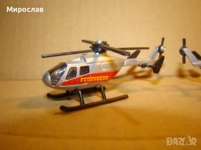 SCHUCO??? H0 1/87 МОДЕЛ ИГРАЧКА ПОЖАРНА ХЕЛИКОПТЕР ЛОТ 2 БР, снимка 4 - Колекции - 48165336