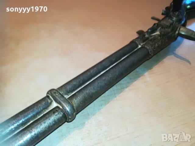 ЗАЯВЕНА-ретро двуцевка с въртящи се дула-внос germany 0306211134, снимка 8 - Антикварни и старинни предмети - 33091098