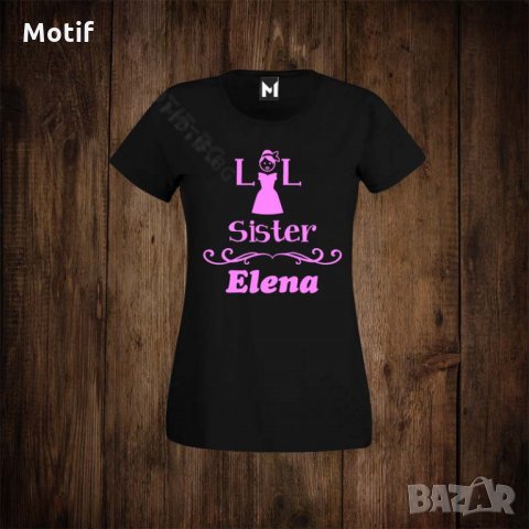 Детска тениска с щампа LIL SISTER, снимка 1