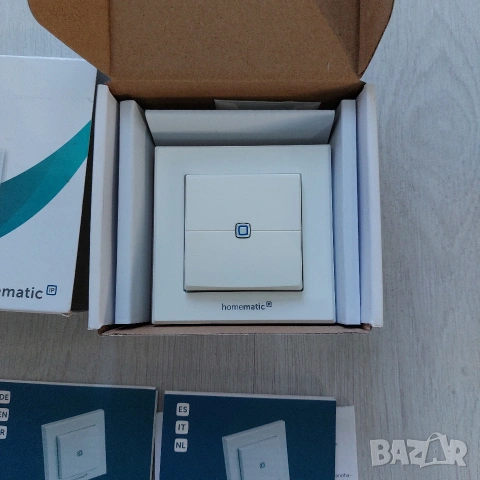 Homematic IP HmIP-WRC2 – Смарт безжичен стенен ключ (2-канален), снимка 2 - Друга електроника - 53494960