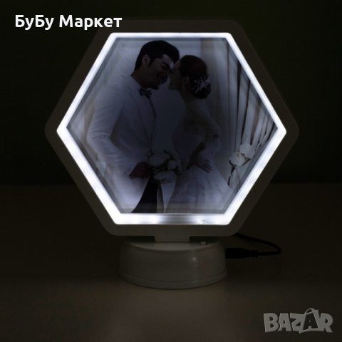 LED рамка за снимки 2в1 с огледало , снимка 7 - Декорация за дома - 44029361