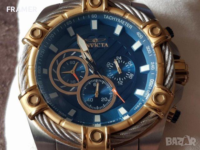 Мъжки часовник Invicta Bolt 52мм Оригинален Спортен Елегантен Нов, снимка 14 - Мъжки - 40867162