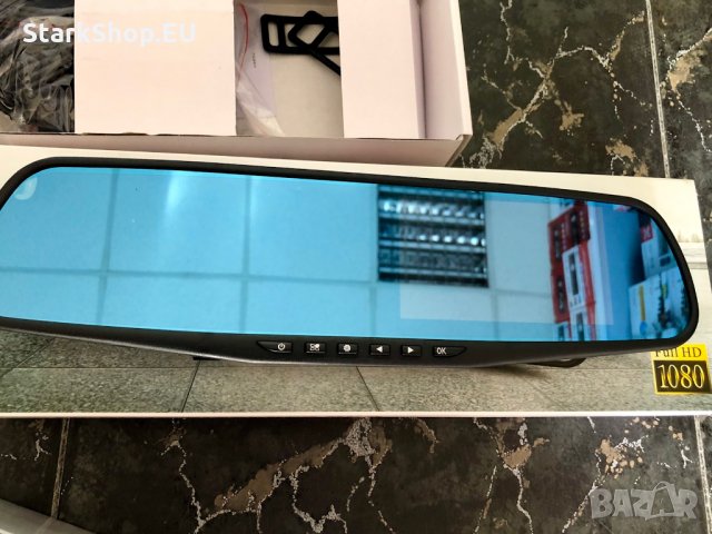 Видеорегистратор за кола ПРЕДНА и ЗАДНА КАМЕРА Огледало с монитор, снимка 5 - Аксесоари и консумативи - 27872874