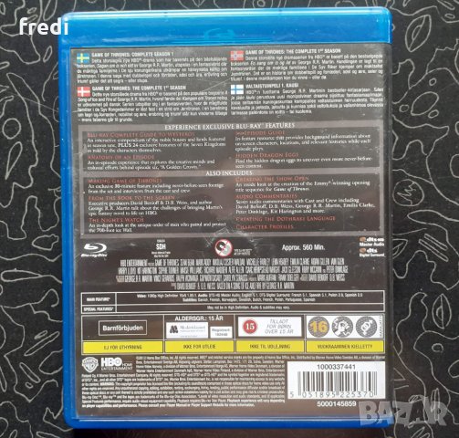 Game of Thrones - Season 1 (2011) Игра на тронове – сезон 1 Box Set ( 5 blu-ray disk) без бг субтитр, снимка 2 - Blu-Ray филми - 33115752