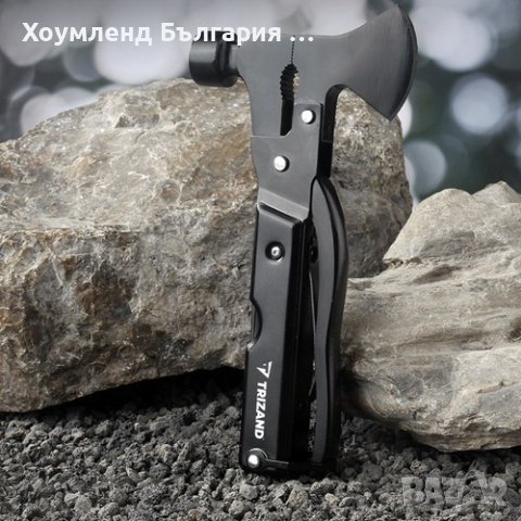 Джобен мултифункционален инструмент 17в1 с брадва и чукче, снимка 10 - Ножове - 43199658