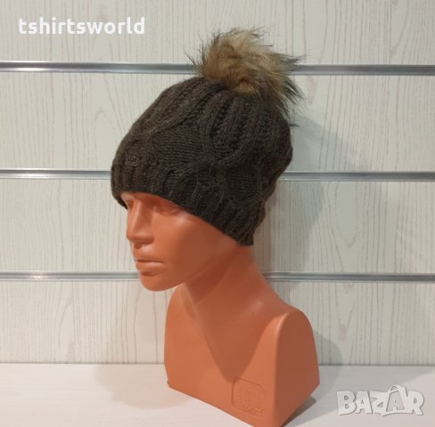 Нова дамска шапка СилвърСтар с подплата плюш в тъмнокафяв цвят, снимка 11 - Шапки - 35512086