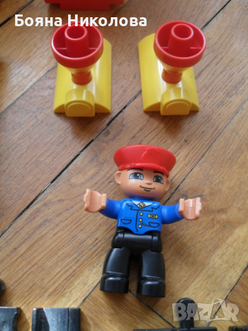 Лего Дупло влак с релси - сет, винтаж, снимка 10 - Влакчета, самолети, хеликоптери - 36391250