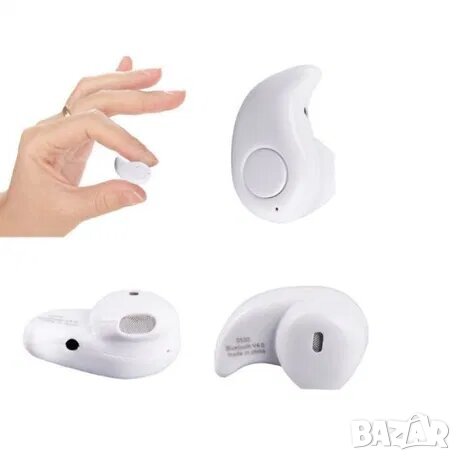 Hands Free Bluetooth универсална мини слушалка S530 с вграден микрофон, снимка 2 - Слушалки, hands-free - 27741399