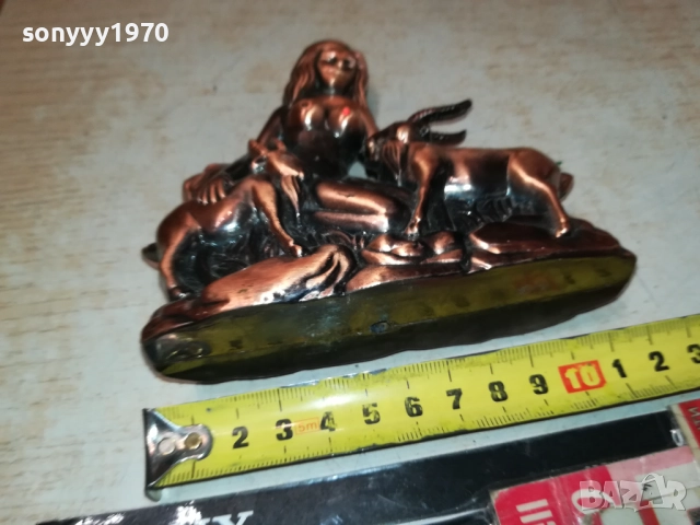 ЖЕНА С КОЗЛЕТА-МЕТАЛНА ЗАПАЛКА 0709251707LCHERY, снимка 15 - Антикварни и старинни предмети - 51634129