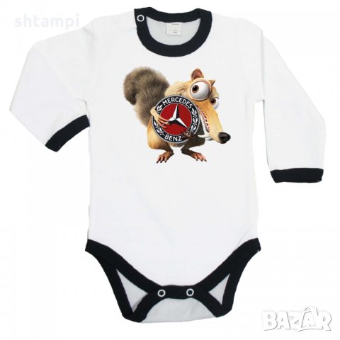 Бебешко боди Mercedes Scrat Ice Age, снимка 3 - Бодита за бебе - 33248054
