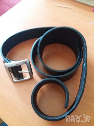 Мъжки кожен колан Art тъмнокафяв 110-120 см, снимка 5 - Колани - 33680845