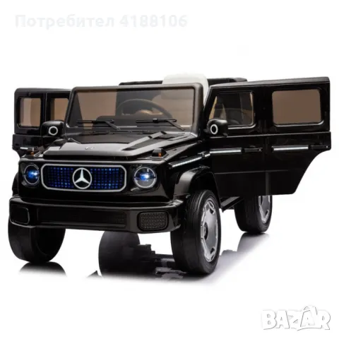 Акумулаторен джип Mercedes EQG Electric G-Class 12V с отварящи се врати меки гуми 4x4, снимка 16 - Детски велосипеди, триколки и коли - 48645705