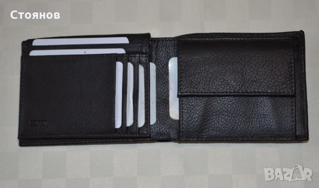 Esprit тъмнокафяв хоризонтален портфейл, снимка 5 - Портфейли, портмонета - 28550194