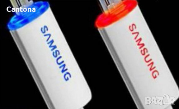 Светещ Smart LED Micro USB Data Cable  Samsung, снимка 1