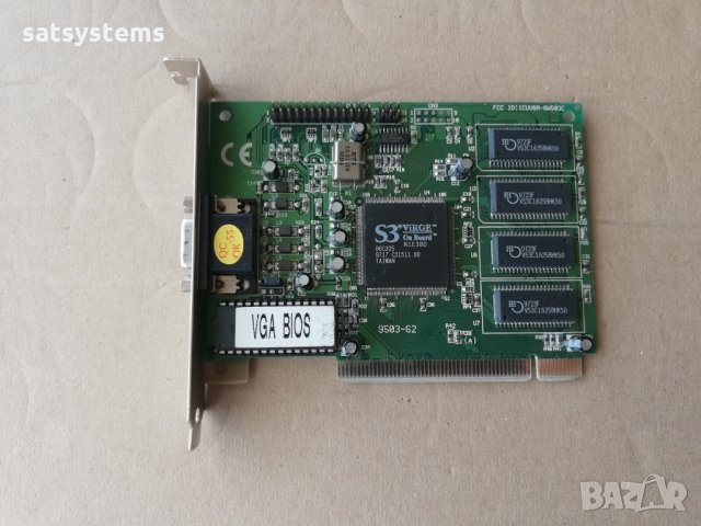 Видео карта S3 Virge Gainward GW503C 2MB PCI, снимка 1 - Видеокарти - 35378416