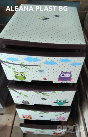 Детски шкаф с четири чекмеджета и  декор, снимка 8 - Мебели за детската стая - 31052351