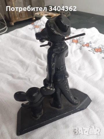 Метална руска статуетка, фигура - крокодила Гена и Чебурашка, снимка 2 - Антикварни и старинни предмети - 50852056