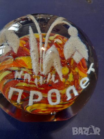 Стара стъклена топка-Преспаие , снимка 5 - Колекции - 34797816