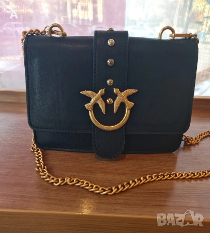 Луксозна елегантна дамска чанта Пинко !23/18см