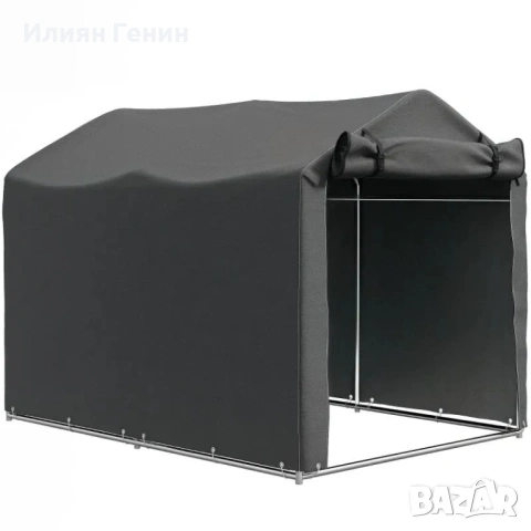 Outsunny Garage, Водоустойчива гаражна тента с врата, UV, снимка 2 - Градински мебели, декорация  - 53463646