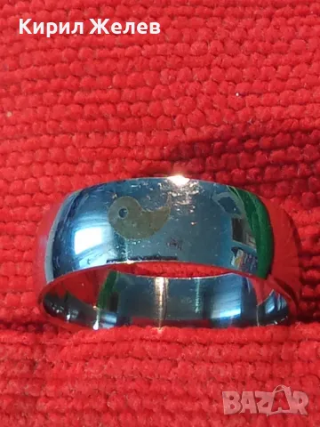 ЕЛЕГАНТНА ХАЛКА ПРЪСТЕН с Ин и Ян СИМВОЛ от БЛАГОРОДНА НЕРЪЖДАЕМА СТОМАНА 47430, снимка 11 - Пръстени - 47124378