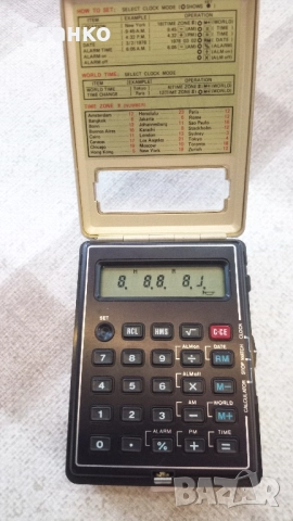 калкулатор SHARP, с хронометър , снимка 5 - Друга електроника - 52241984