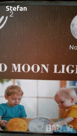 Лампа 3D Moon Light, снимка 7 - Настолни лампи - 39581741