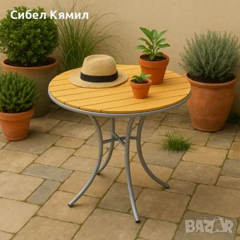 Маса Muhler Bistro Polywood, 70xH72см, снимка 1