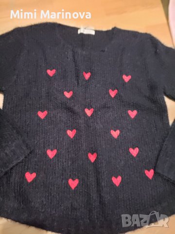 Черна плетена блуза , снимка 3 - Блузи с дълъг ръкав и пуловери - 38410237