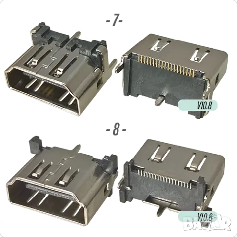 Букса конектор HDMI , mini HDMI SMT, Micro 19 pin HD connector  , снимка 5 - Ремонт на друга електроника - 40051744