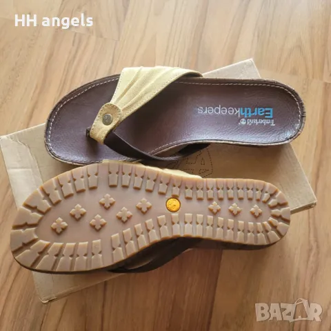 Timberland чисто нови чехли в кутия,естествена кожа, снимка 2 - Чехли - 48085514