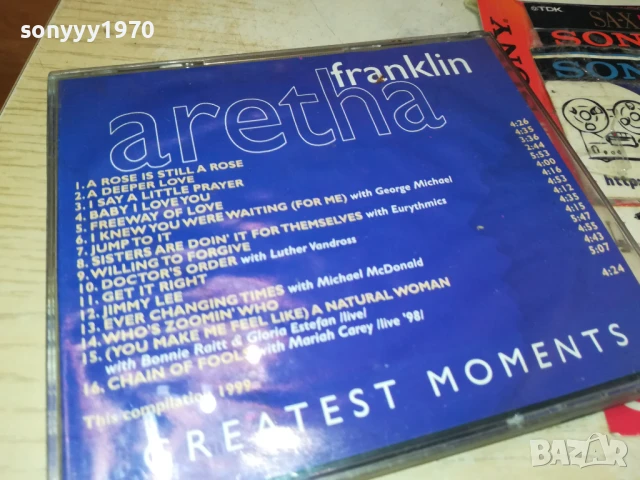 ARETHA FRANKLIN CD 0708251655, снимка 6 - CD дискове - 51288066