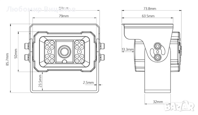 Камера за задно виждане, снимка 5 - Аксесоари и консумативи - 51815110